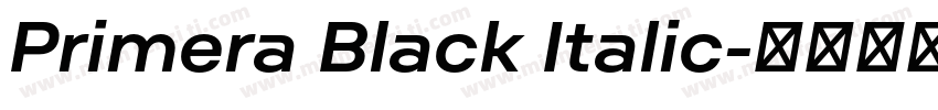 Primera Black Italic字体转换
